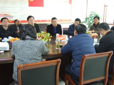 縣政府常務(wù)副縣長曹紅斌、金融辦主任靳林冬來金泉科技考察新三板掛牌上市工作